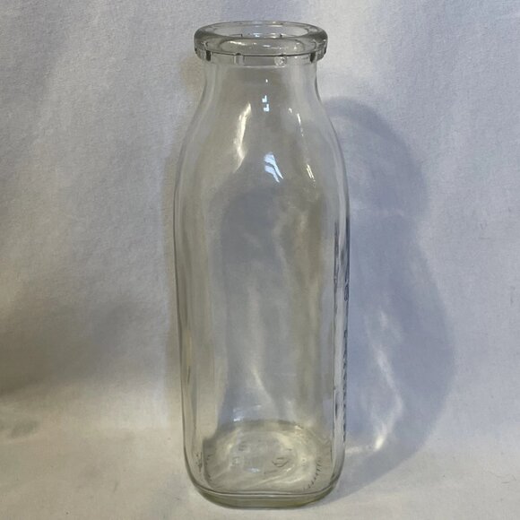 Vintage McNamara Dairy Plainfield New Hampshire Pint Glass Milk Bottle 7.5 in - Picture 4 of 11